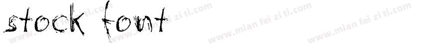 stock font字体转换
